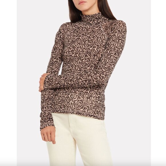 Nanushka Madi Mesh Turtleneck - Picture 1 of 6